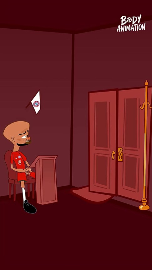 就這么短？外網(wǎng)動(dòng)畫(huà)惡搞：杰克遜去慕尼黑在孔帕尼面前轉(zhuǎn)了一圈！